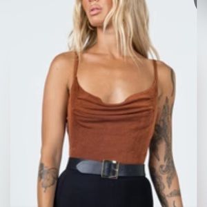 Princess Polly Maia bodysuit brown